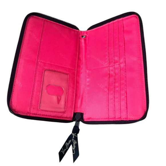 Vera Bradley Pink and Navy Crossbody Bags with Paisley Design - Picture 7 of 8